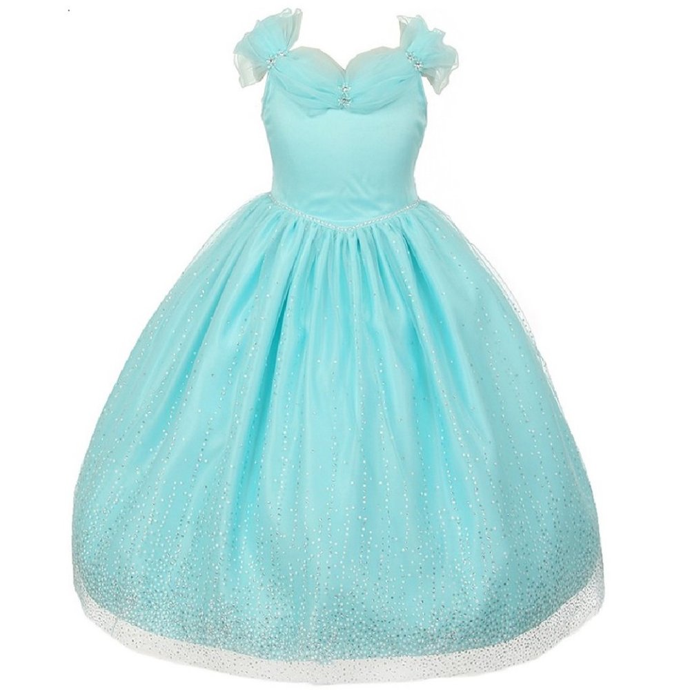 Big Girl Junior Girl Rhinestone Sparkly Tulle Princess Pageant Flower Girl Dress